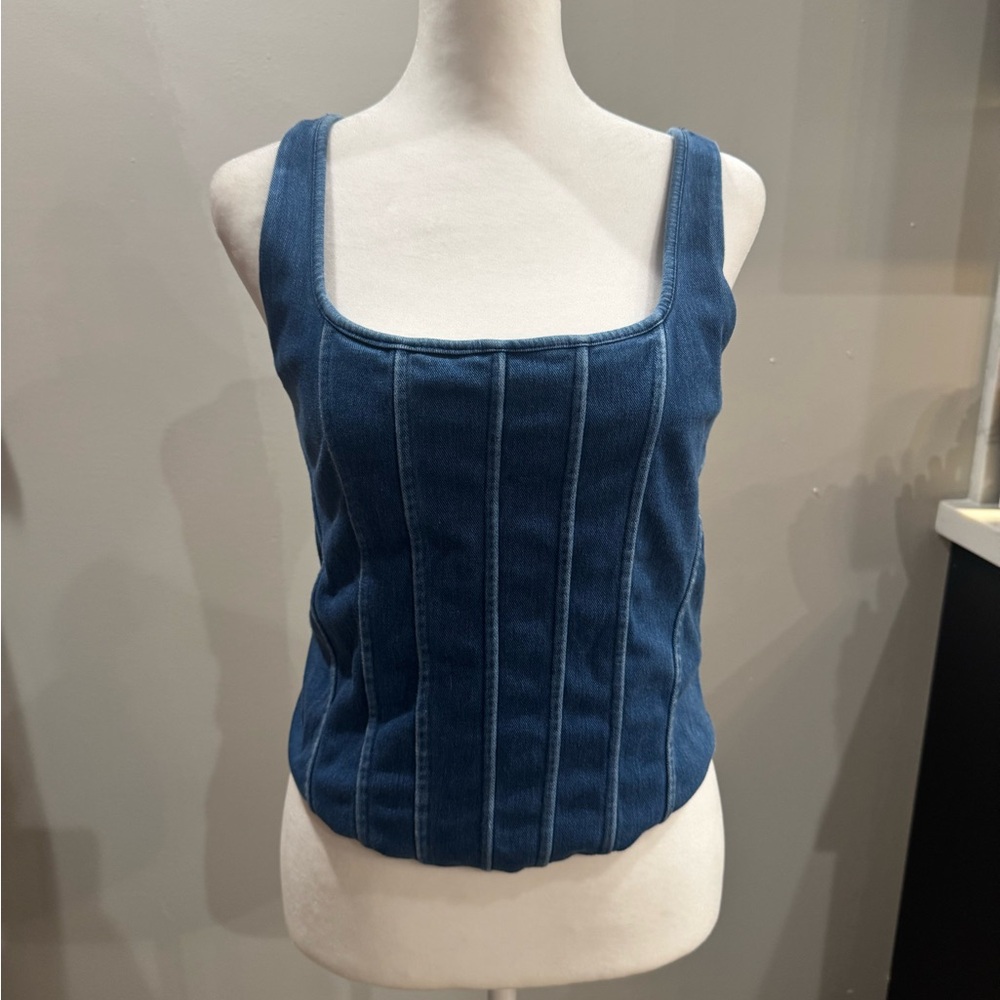 Express Denim Blue Camisole Top